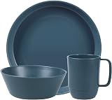 Greentainer 12 PCS Unbreakable Plastic Dinnerware Set Service for 4 view 8