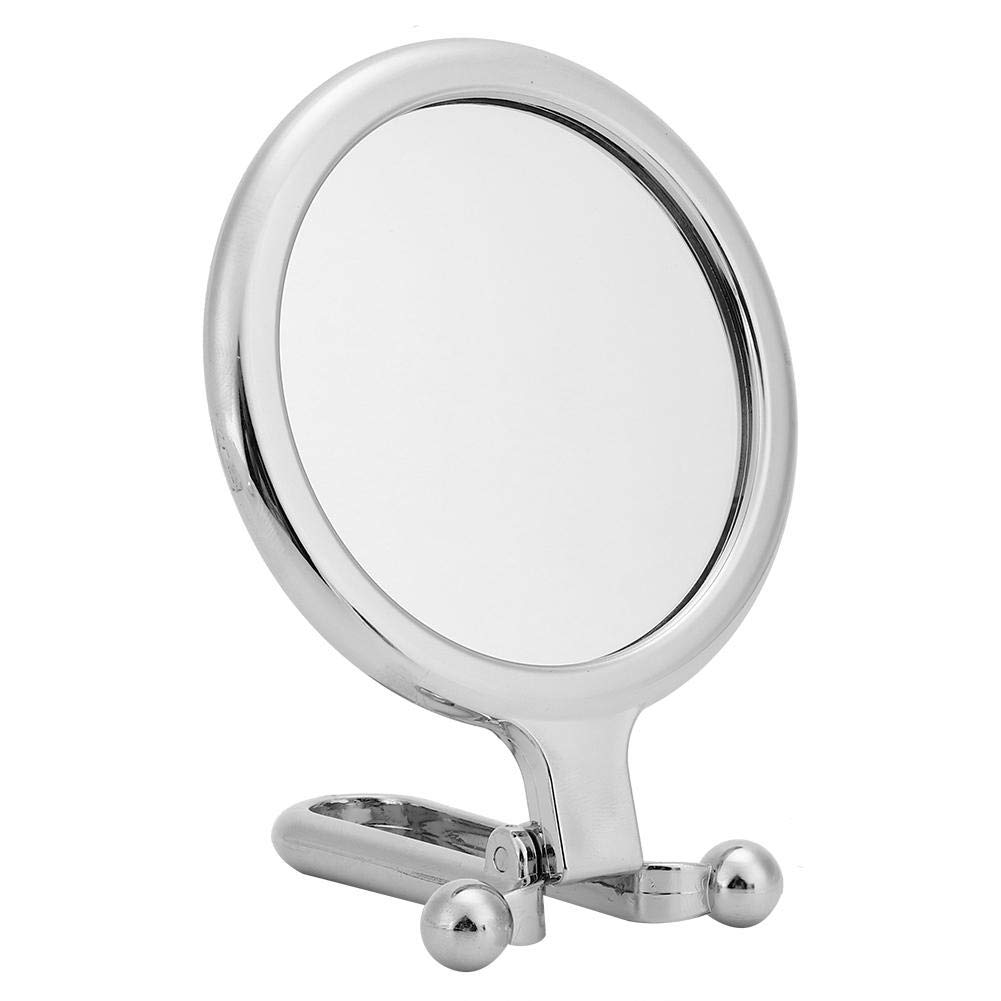 Photo 1 of Sonew Double-Sided Magnifying Cosmetic Mirror 10x Portable Handheld Folding Makeup Mirror for Bathroom Dressing Shaving Traveling(Silver)