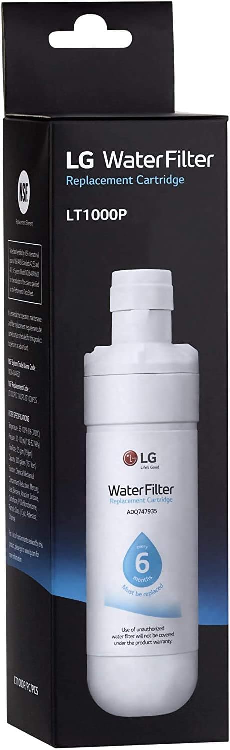 LG LT1000P - 6 Month / 200 Gallon Capacity Replacement Refrigerator Water Filter (NSF42, NSF53, and NSF401) ADQ74793501, ADQ75795105, or AGF80300704: Home Improvement