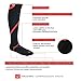 Thrusterz Pro Graduated Compression Socks 20-30 mmHg for Men & Women, Black-Red Size 4