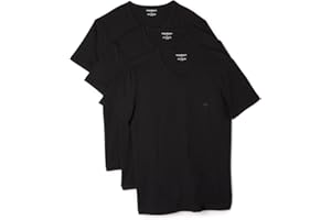 Emporio Armani Men's 3-Pack Regular Fit V-Neck Undershirt
