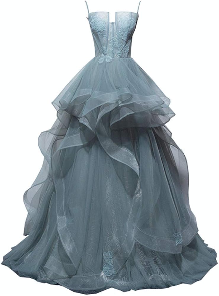 spaghetti strap ball gown