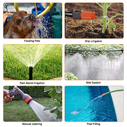 Johgee Automatic Watering Timer Drip Watering Timer, Waterproof and Used Outdoor, Multiple Modes, 3" LCD Screen, Irrigation for Garden Farm Lawn Flower