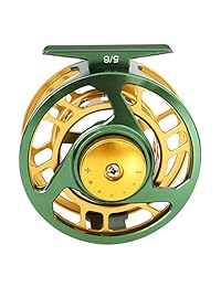 Sougayilang   Barra de pesca con mosca y carrete de aleación de aluminio mecanizado CNC, paquete completo para pesca con mosca