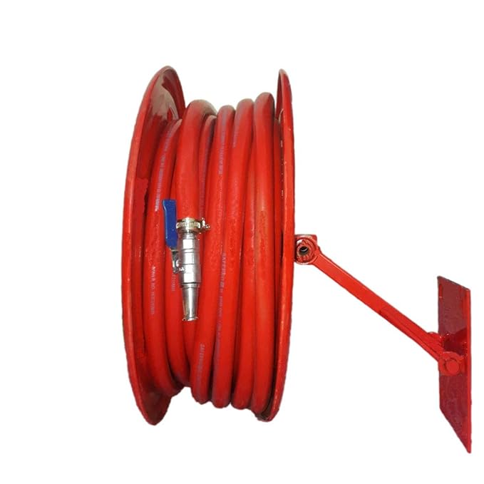 Safe Pro Mild Steel First Aid Hose Reel Drum with 30 mtr Pipe and