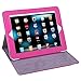 HDE Case for Original iPad 1st Generation - Slim Fit Cute Kid's Leather Cover Stand Folio with Magnetic Closure for Apple iPad 1 (Hot Pink Cartoon)