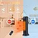 FLAMEMORE Portable Ceramic Tower Heater Oscillating Digital Display w/Remote, Overheating & Tip-Over Protection Adjustable Thermostat 1500W 12H Timer Safety Home Office Use 22-inch, Black