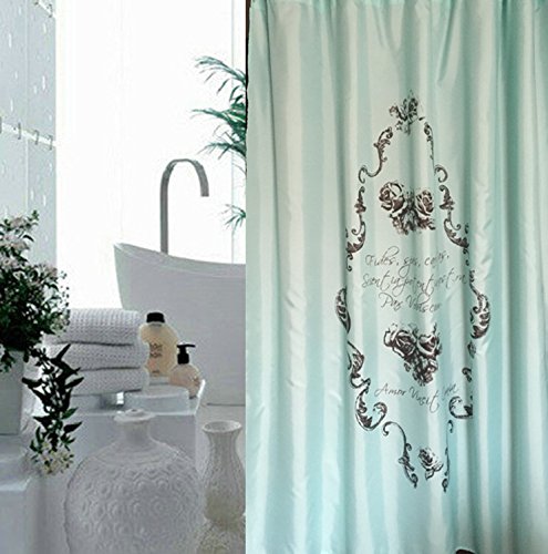 Znzbztsepia Elegant Bath Shower Curtain Bathroom Curtain Curtains