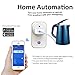 Smart Plug, ELEGIANT 2.4ghz Wifi Smart Plug work with Alexa Wireless Remote Control Timer Turn On/Off Electrics for Household Appliances by Cellphone iPhone IOS/Android App Anywhere Anytime