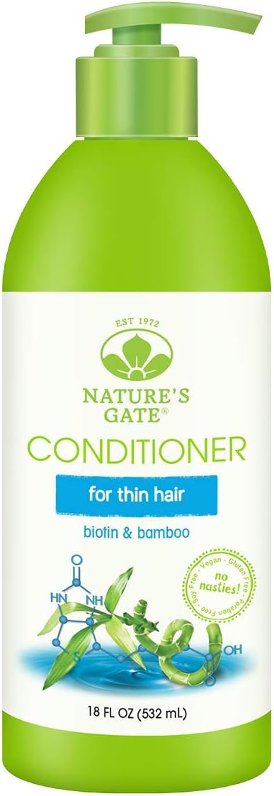 ネイチャーズゲート コンディショナー ビオチン&バンブー [スカルプケア&髪にハリ・コシ] 532ml ポンプ付 国内正規代理店商品