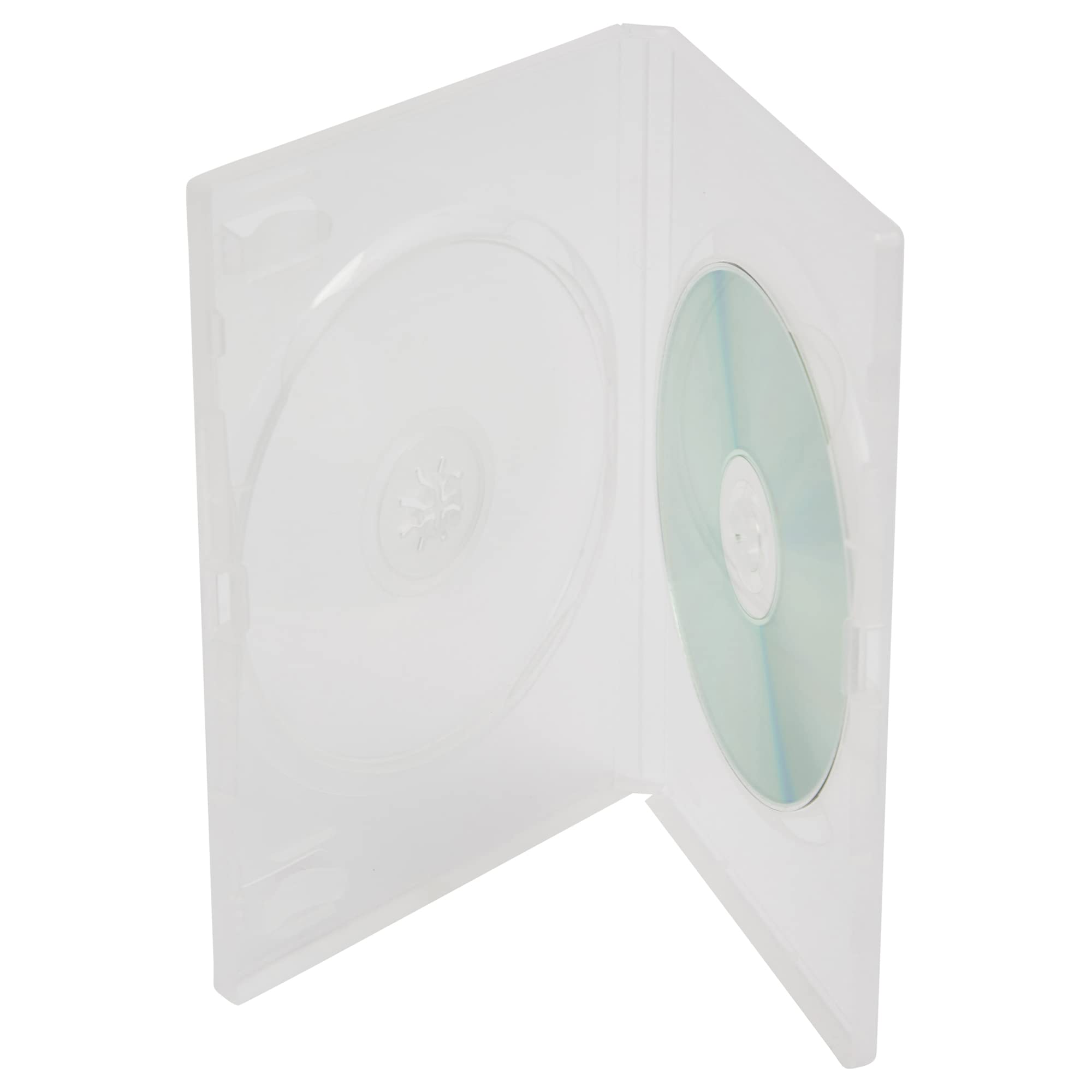 25 X Dragon Trading Clear Double 14 MM DVD Cases - Suitable for CD - Blu-ray - DVD Discs - Outer Sleeve – Premium Quality Cases – Pack of 25-14mm