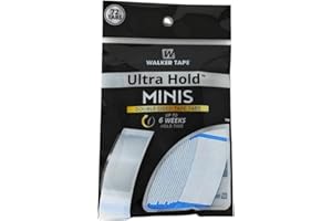 WALKER TAPE Ultra Hold Mini Tabs - Durable Double Sided Hair Wig Tape - Long Lasting Water & Heat Resistant - 72 Tabs per Pack