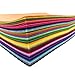 flic-flac 54pcs Felt Fabric Sheet Assorted Color Felt Pack DIY Craft Squares Nonwoven (20cm*20cm)