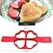 Lanyani 2-pack Silicone Perfect Pancakes Mold Nonstick Egg Ring Maker Breakfast Pancake Shaper – Round and Heart shape, flower and oval (Heart and Oval)