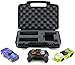 Life Made Better Toy Storage Organizer - Compatible with Hot Wheels AI Intelligent Race Kit And Accessories - Durable Carrying Case - Black