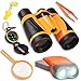 UTTORA Kids Binoculars Toy Set, Outdoor Exploration Set, Best for 3 4 5 6-12 Year Old Boy and Girl, Kids Adventure Kit, Children Outdoor Educational Kit