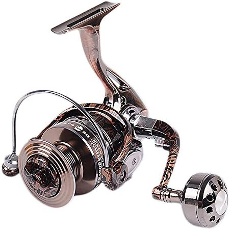 Spinning Reel,Fishing Reel Cast Fishing Line Wheel,CNC Metal One-way System,with 5.2:1 Gear Ratio for Freshwater Saltwater Fishing (HM3000)