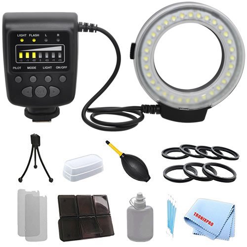 Macro Ring Flash & LED Light For Nikon D3000, D3100, D3200, D3300, D90