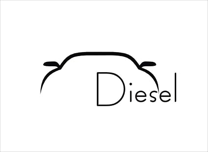 diesel stickker black