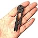 Iuhan Outdoor Stainless Skull EDC Survival Pocket Tool Key Ring Opener (Black)