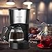 Drip Coffee Maker, Godmorn Filter Coffee Machine One Touch, 5-Cup Coffee Maker, Keep Warm for 40Mins, Anti-Drip Design, Removable Filter and Funnel, Space Compact for Coffee Lover