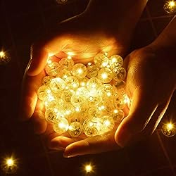 100pcs Mini Round Flash LED Ball Lamp Balloon