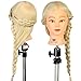 Neverland Beauty 26 Inch 30% Real Hair Hairdressing Cosmetology Training Head Blonde Mannequin Head Hairdresser Training Head w/Clamp For College and Professional Use #613