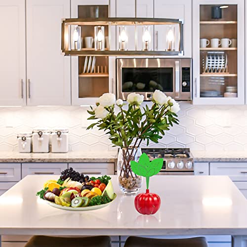 Fruchtfliegenfalle mit Köder Indoor, Küche Fruchtfliegenfalle mit Steck Fliegenfalle Klebeplatten, ungiftig und sicher, 2 Fallen + 1 Fliegenköder+12 Grüne Aufkleber Gegen Fliegen