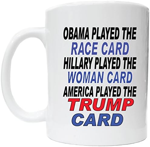Obama Played The Race Card Coffee Cup