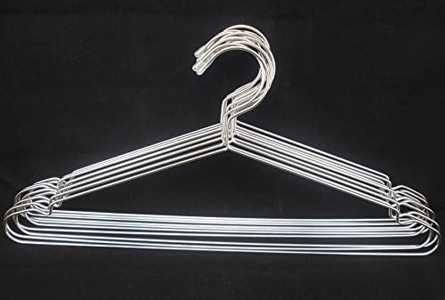 EUTTEUM 4PCS Solid Stainless Steel Heavy Duty Clothes Laundry Hangers 17.7 inches
