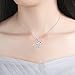 YAXING Sterling Silver Mother and Child Dolphin Heart Love Charm Pendant Necklace 18