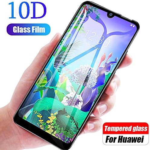 GHMDM 3Pcs 10D For Glass Lg Q60 K50 K40 V50 Tempered Glass Screen Protector On Lg K10 V40 V30 V20 Glass On G8 G6 G7 Protective Phone Film，Black