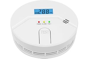FANSTLOYI Smoke and Carbon Monoxide Detector, 2 in 1,Smoke detectors,Carbon Monoxide Detector,Easy Install,3 * 1.5V AA Battery