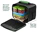 PINNACLE Insulated Reusable Lunch Bag, Thermal Lunch Tote, For Kids, Girls, Boys ,toddlers School Lunch Bag With BONUS GEL ICE PACK And MATCHING CUTLERY - 2 Way Zipper – BLUE (GREEN)