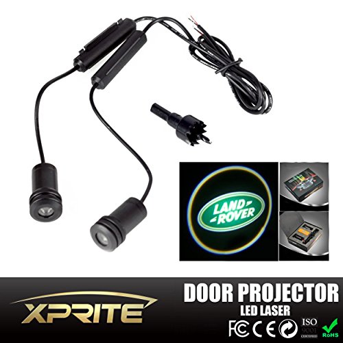 Xprite 5w 4th Generation 2x LED Car Door Laser Projector Ghost Shadow Step Light Logo for Landrover