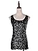 Anna-Kaci Womens Sparkle & Shine Glitter Sequin Embellished Sleeveless Round Neck Tank Top, Black, XX-Large