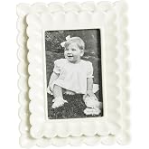 Mud Pie Stoneware Small Scalloped Frame