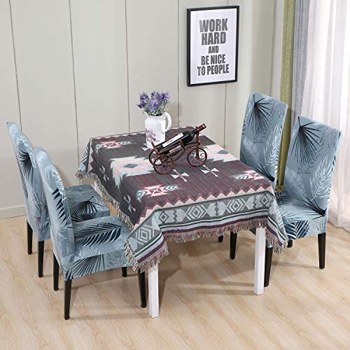 SoulFeel Set of 6 Dining Chair Covers, Stretch Spandex Dining Room Protector Slipcovers (Style 52, Summer Vacation) - Thumbnail 2