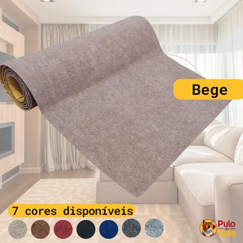Carpete Arranhador Adesivo Protetor (Bege, 50cm x 2 Metros)