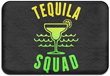 Soft Non-slip Tequila Squad Bath Mat Coral Fleece Area Rug Door Mat Entrance Rug Floor Mats