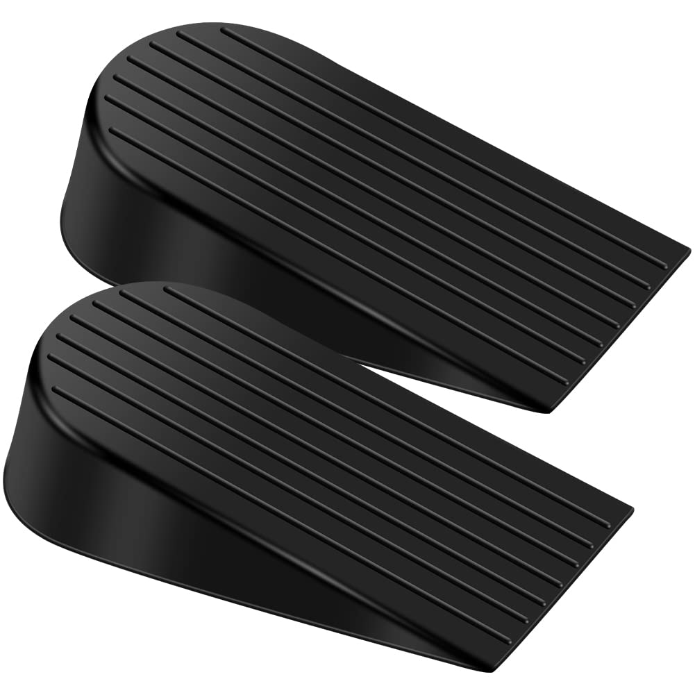 Eheng Big Door Stopper, Heavy Duty Rubber Door Stop Wedge,Multi Surface Design,Non-Scratching Door Stop 2 Pack1