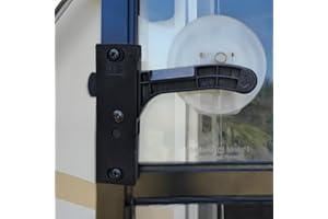 WanDwel Metal RV Screen Door Latch Right Hand Handle Replacement Kit - Zinc Alloy Hinge Plastic Striker for Camper, Motorhome, Travel Trailer (Passenger Side)