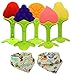 Baby Teething Toys, Infant BPA-Free Soft Silicone Teether Toys Set Chew Toy Freezer Safe with Two Piece Bandana Drool Bibs for Kids & Toddlers by Fayoo (Pack of 7)
