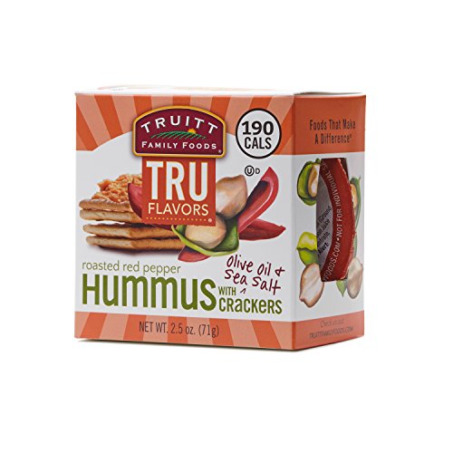 Truitt Family Foods Tru Flavors Roasted Red Pepper W/Crackers Snack Pack, 2.5 Ounce, 12 Pack