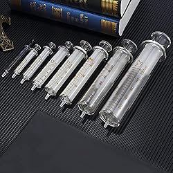 Jiaxix 5 Pack 30ml Glass Syringes With Caps