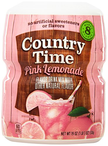 Country Time Flavored Drink Mix, Pink Lemonade, 19 Ounce Container