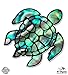 Sea Turtle Pearl Blue Green - Vinyl Sticker Waterproof Decal