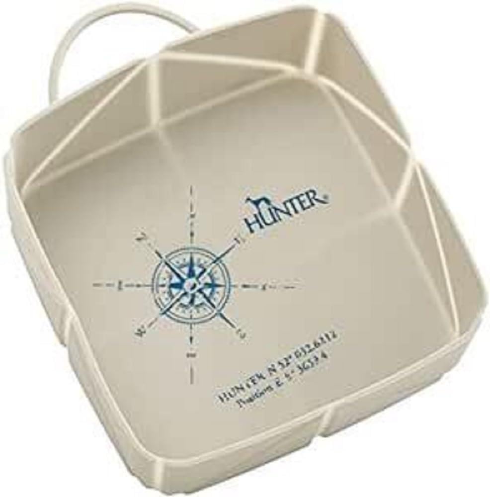 HUNTER Silicone Fold-Travel Bowl List, 590 ml, Tan, Pack of 2