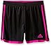 adidas Performance Girls Tastigo 15 Shorts, Black/Shock Pink, Small