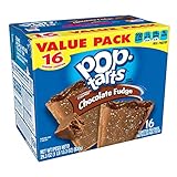 Pop-Tarts Breakfast Toaster Pastries, Frosted Chocolate Fudge Flavored, Value Pack, 29.3 oz (16 Count)(Pack of 8)